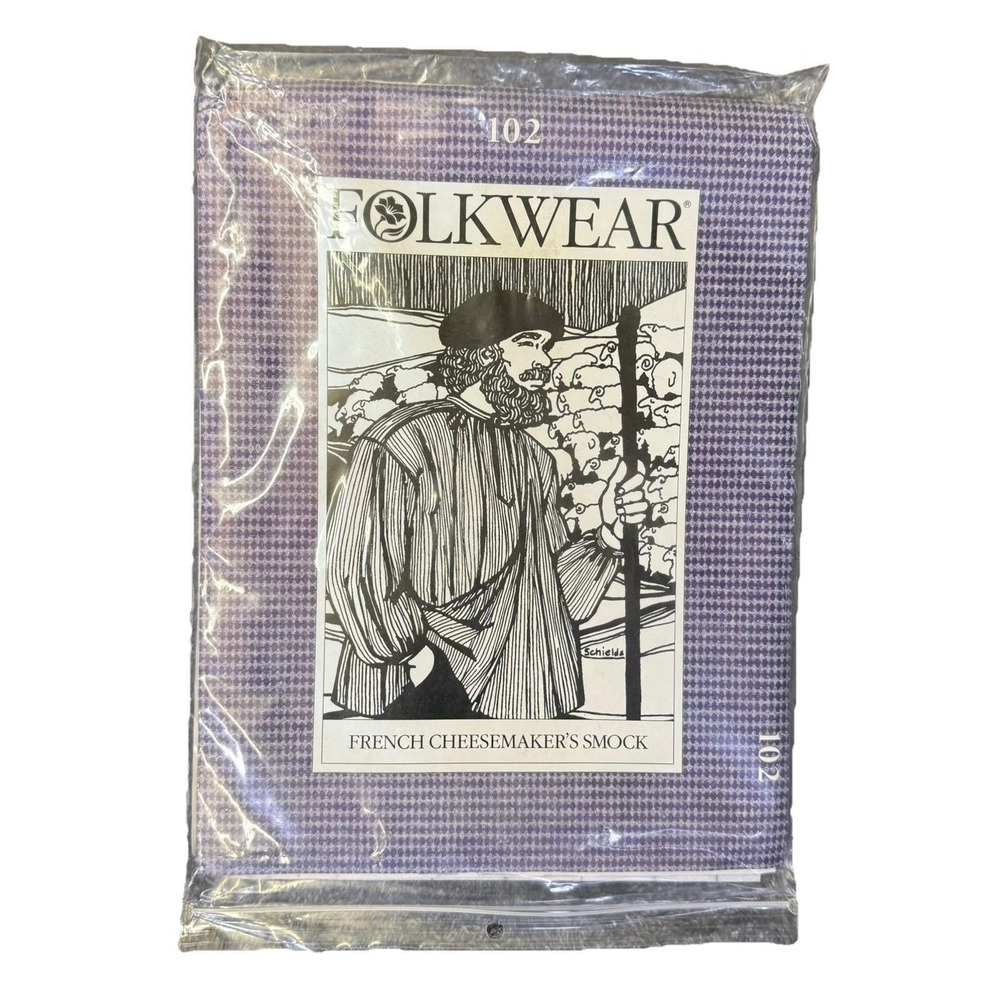 Folkwear Sewing Pattern #102, Ethnic "French Cheesemaker's Smock",  Vintage 1993